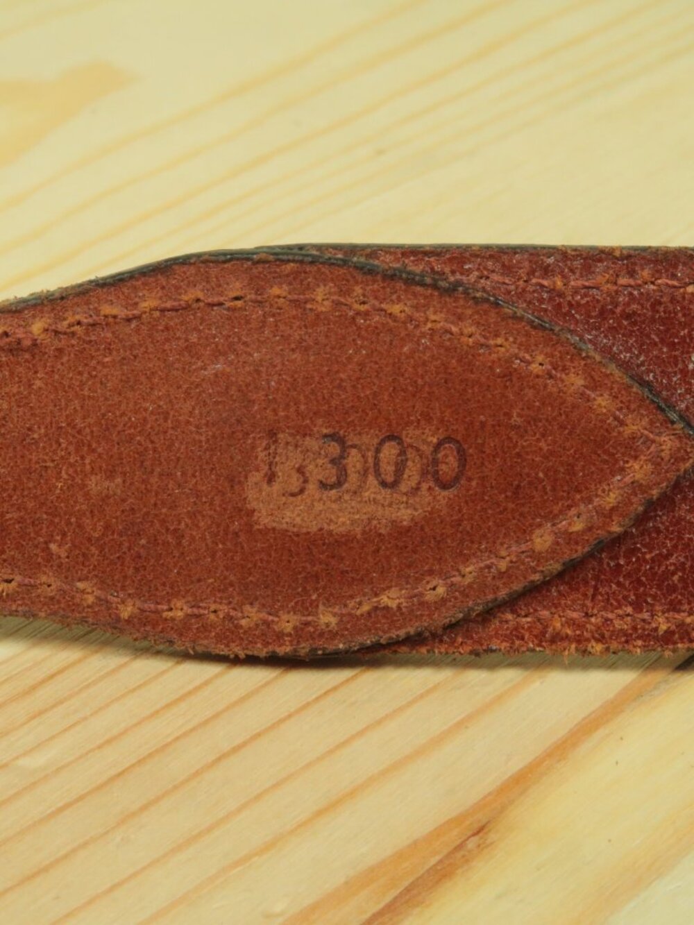 Vtg 80s Polo Ralph Lauren Western Sterling Silver Belt Mens 34 Brown Made in UK - Picture 9 of 10